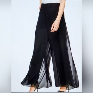 Alex Evenings Black Wide Leg Pants